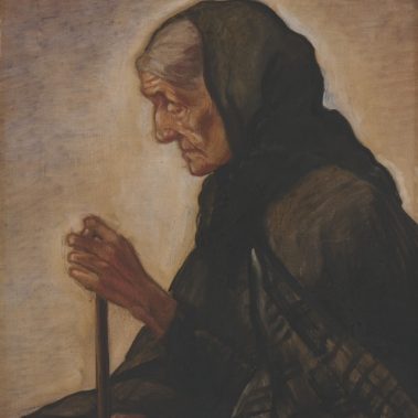 Irma Hartje-Leudesdorff, Die Blinde, 1917, Öl und Harz auf Leinwand, 73 x 50,5 cm, Kunst und Museumsverein im Von der Heydt-Museum Wuppertal © Rechtsnachfolger, Foto: Von der Heydt-Museum Wuppertal