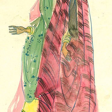 Kostümstudie „Orient III“; Universitätsarchiv Wuppertal, Signatur 0604 0004 0006, Nr. 19